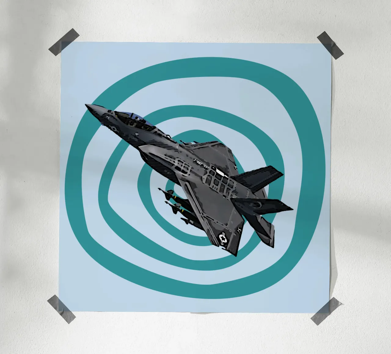 F35C Lightning II carta hahnemühle da Gunawan Rb