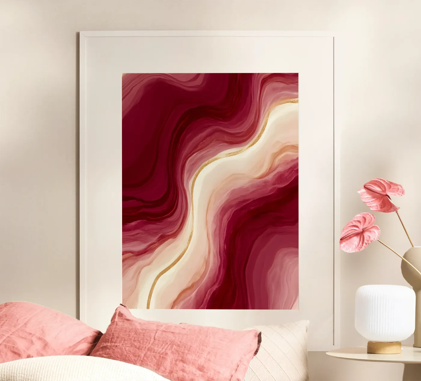 Burgundy Flow poster da Colormenta