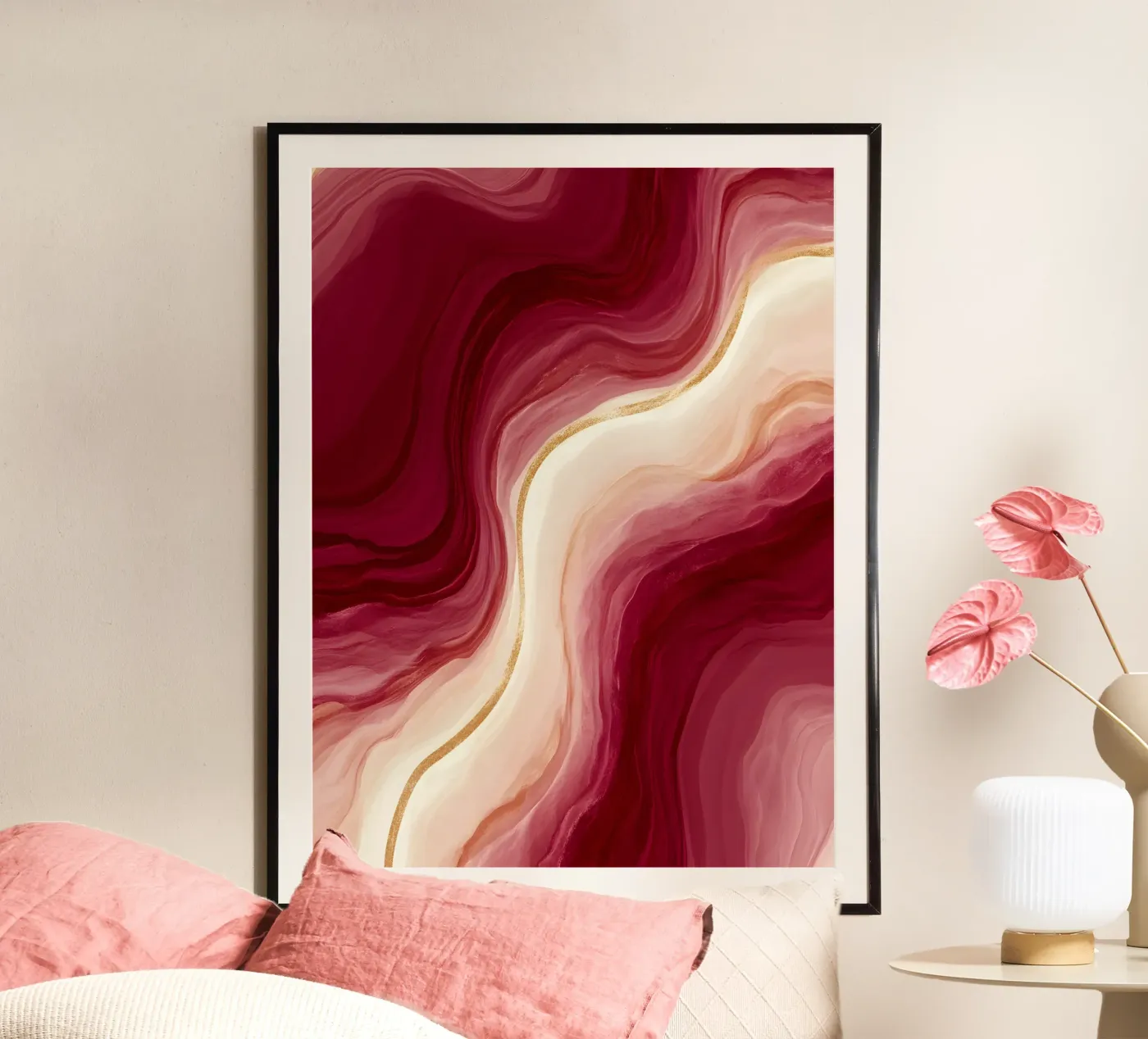 Burgundy Flow poster da Colormenta