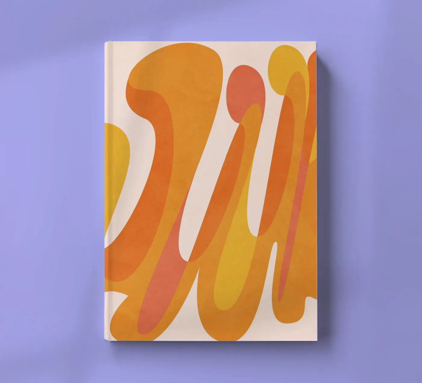 Orange Game notebook by Abstract Joy