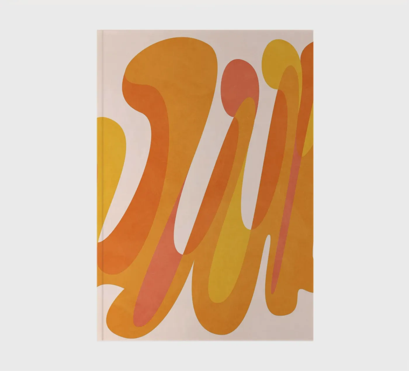 Orange Game notebook by Abstract Joy