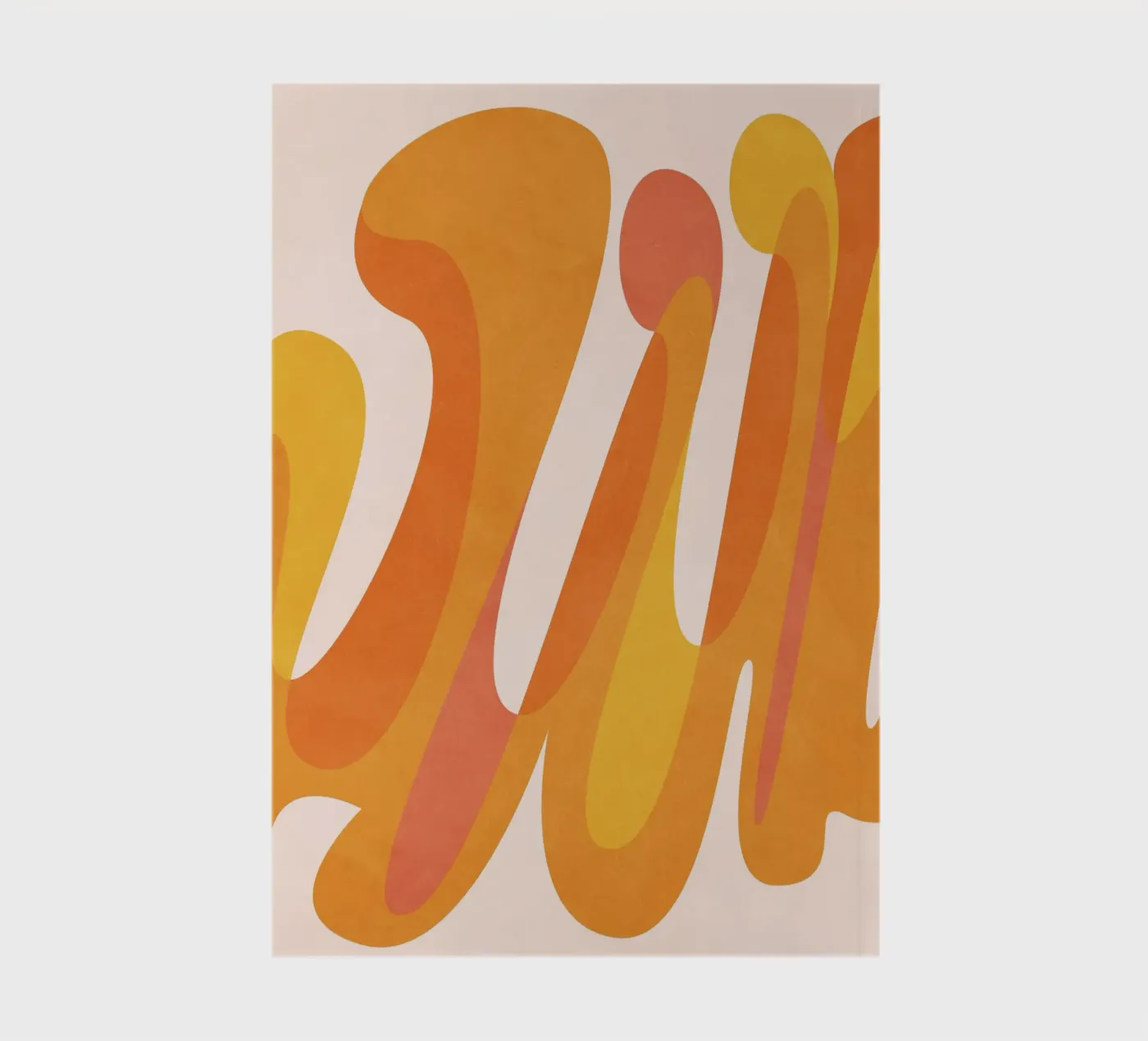 Orange Game notebook by Abstract Joy