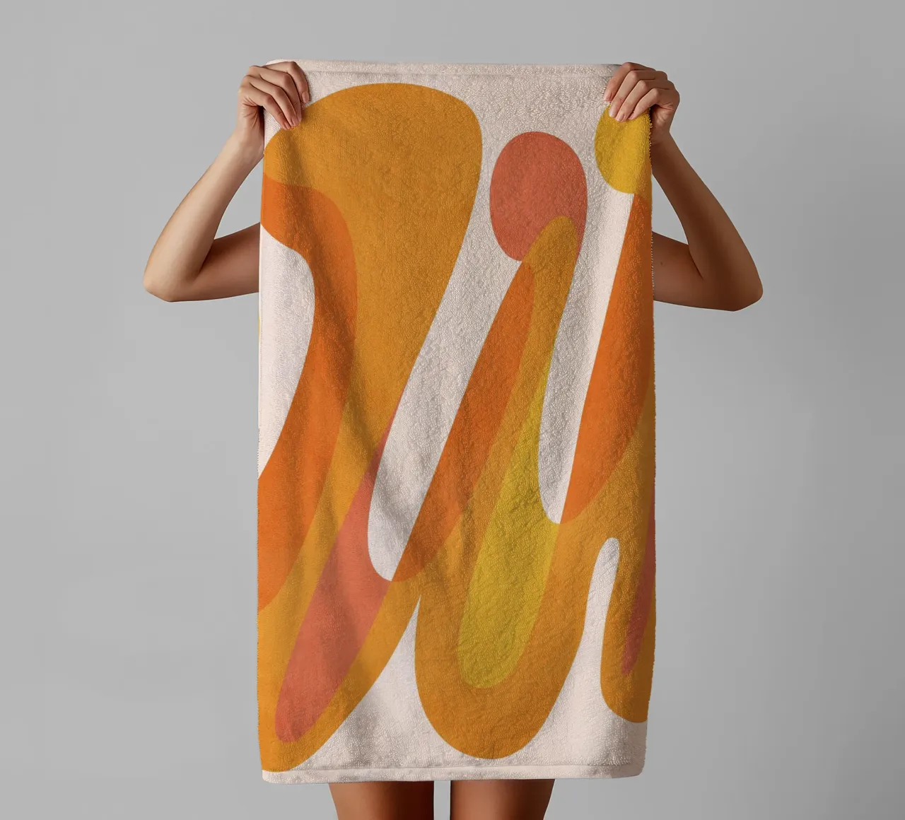 Orange Game asciugamano da bagno da lovely lines