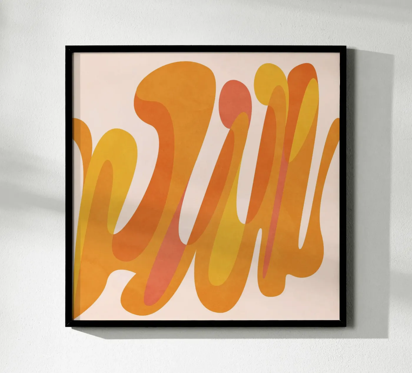 Orange Game poster van Lines Inside