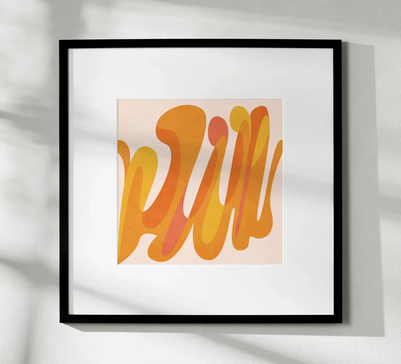 Orange Game poster van Lines Inside