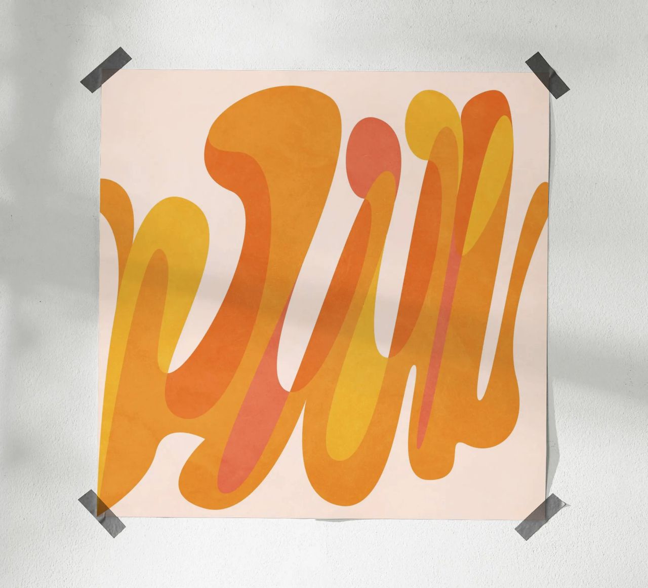 Orange Game Poster von lovely lines