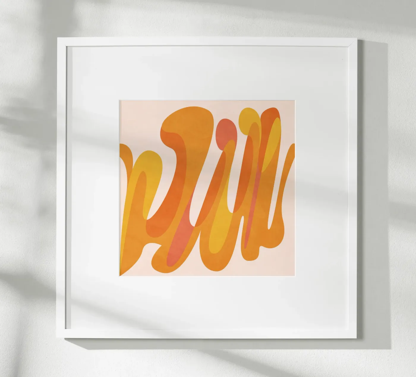 Orange Game poster van Lines Inside