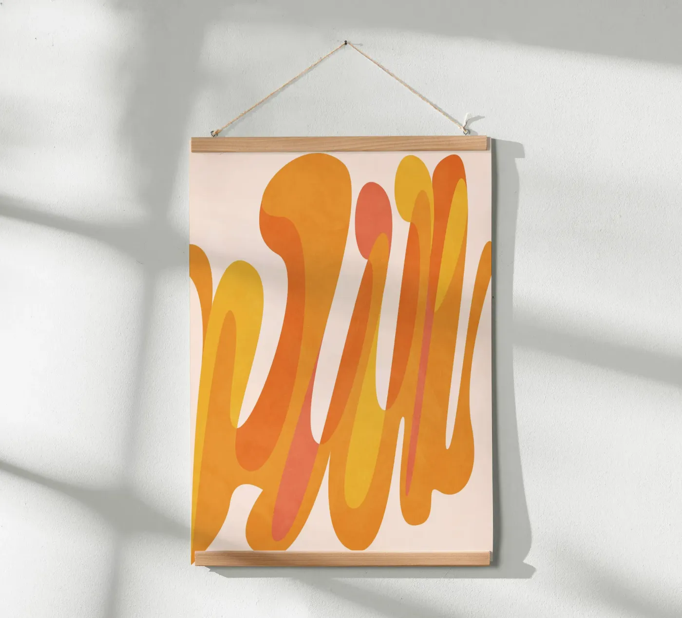 Orange Game poster van Lines Inside