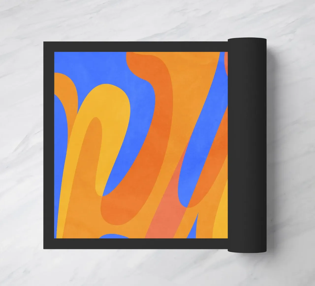 orange blues zerbino da Abstract 888