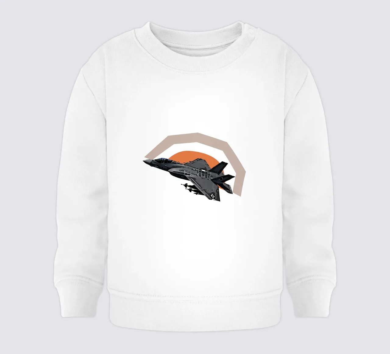 F-35C baby sweatshirt by Gunawan Rb