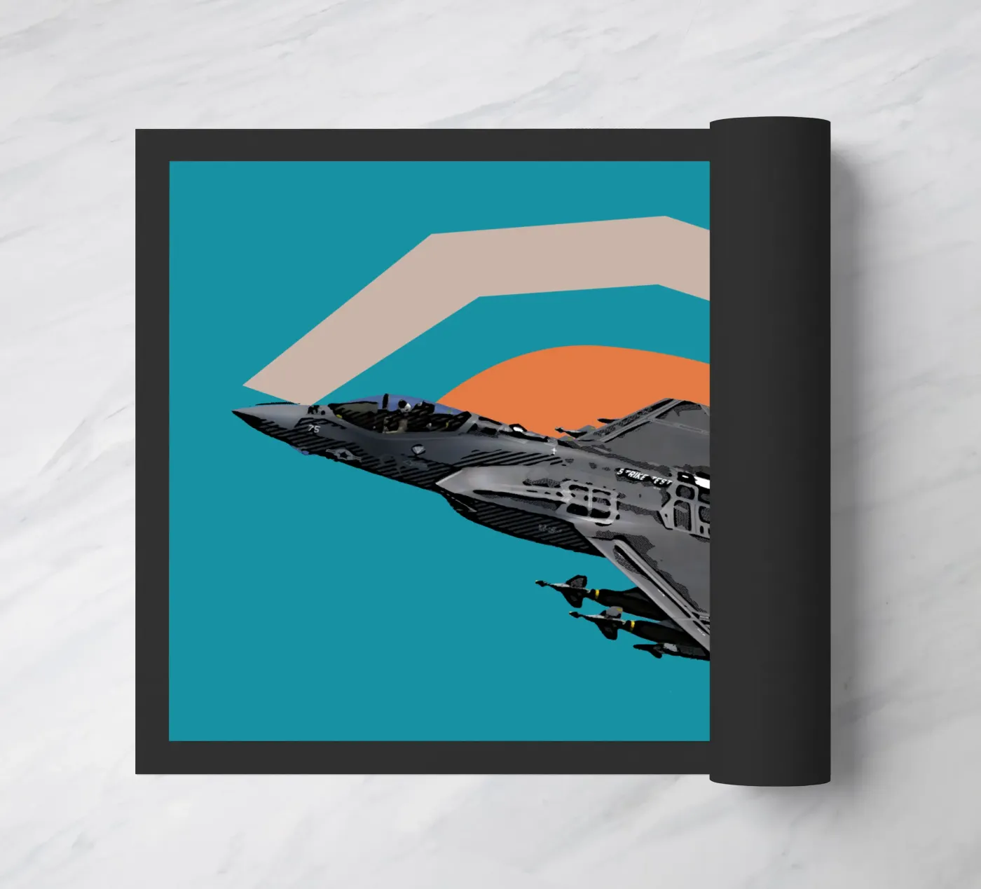 F-35C doormat by Gunawan Rb