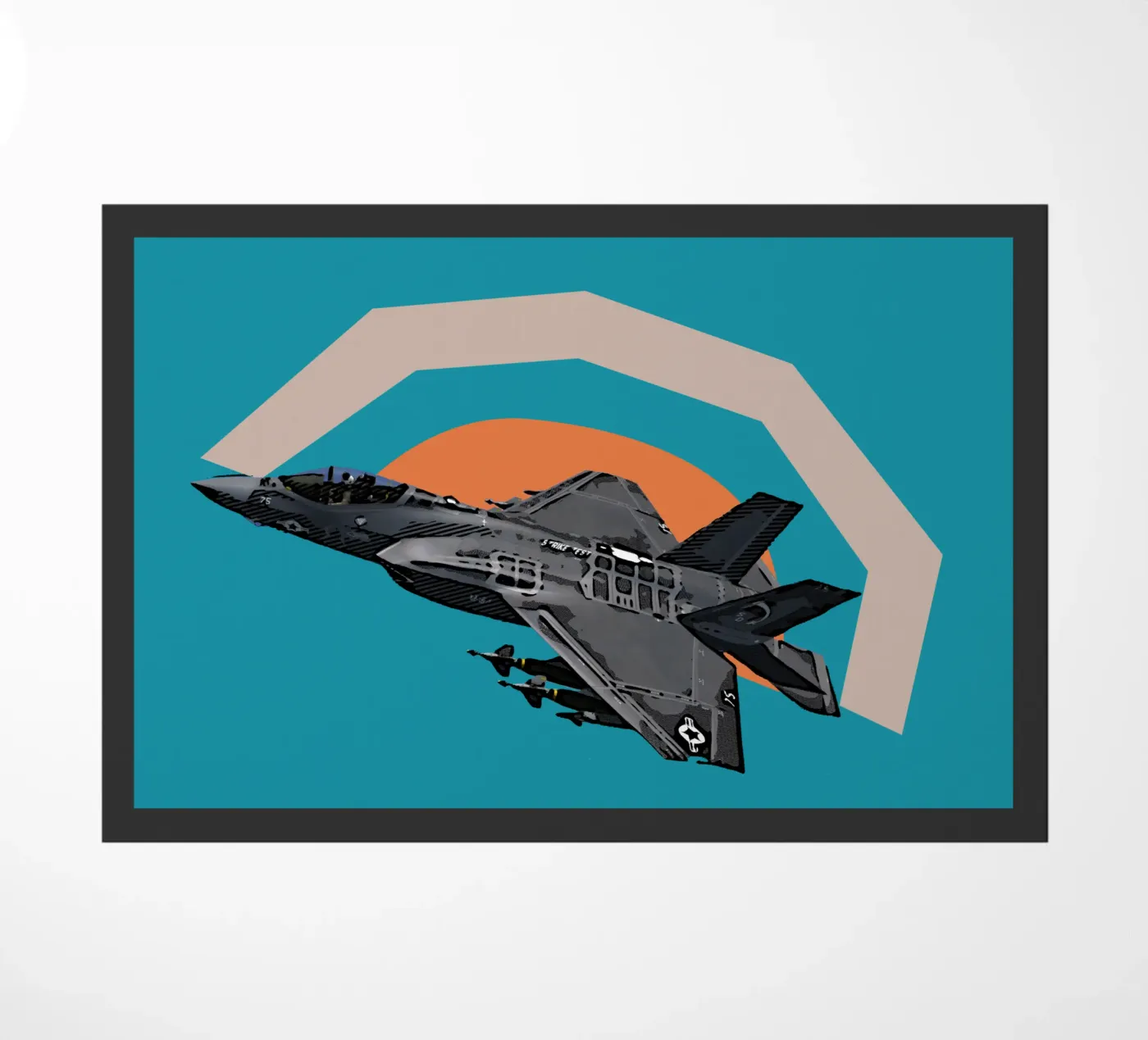 F-35C doormat by Gunawan Rb