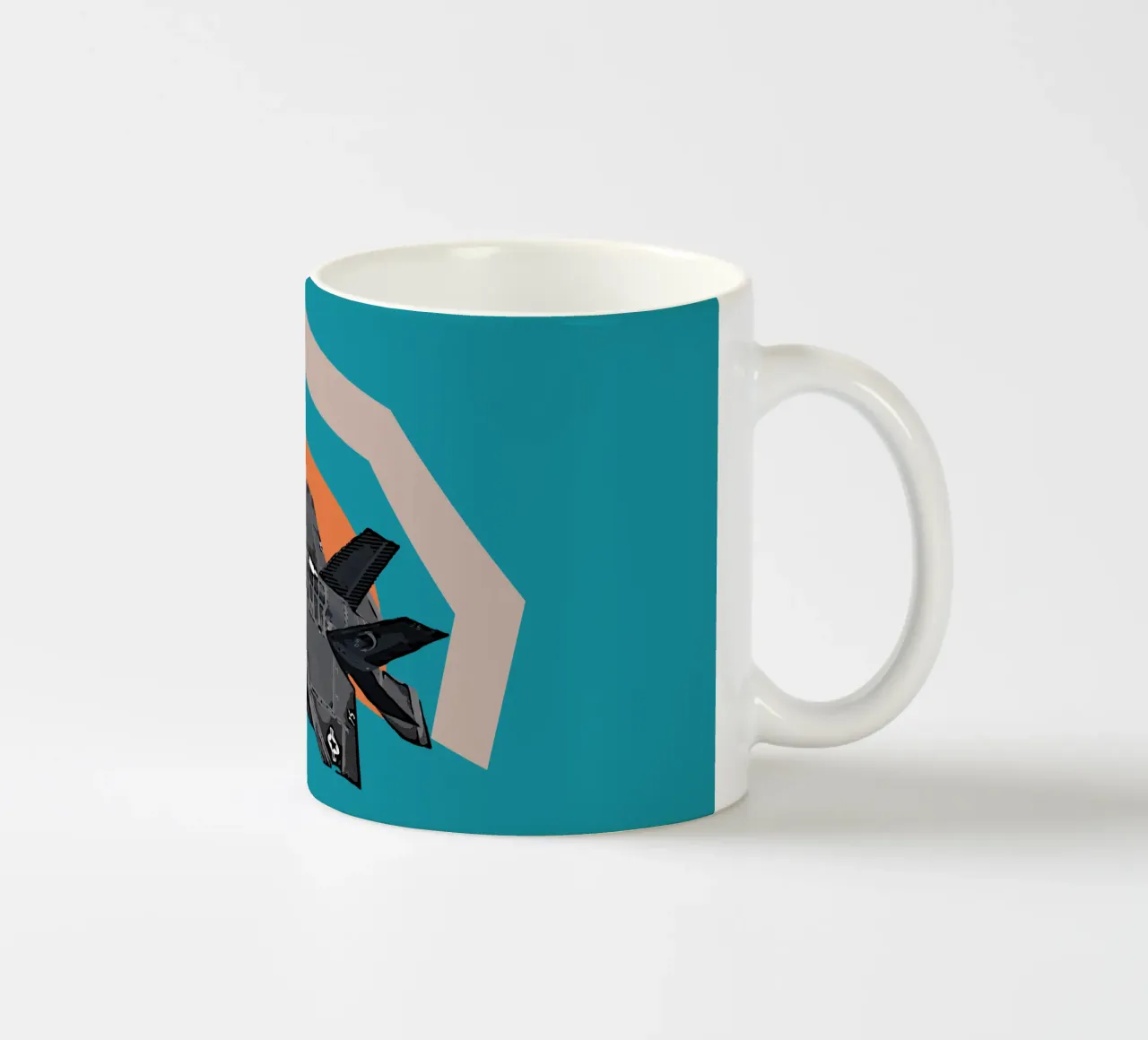 F-35C ceramic mug by Gunawan Rb