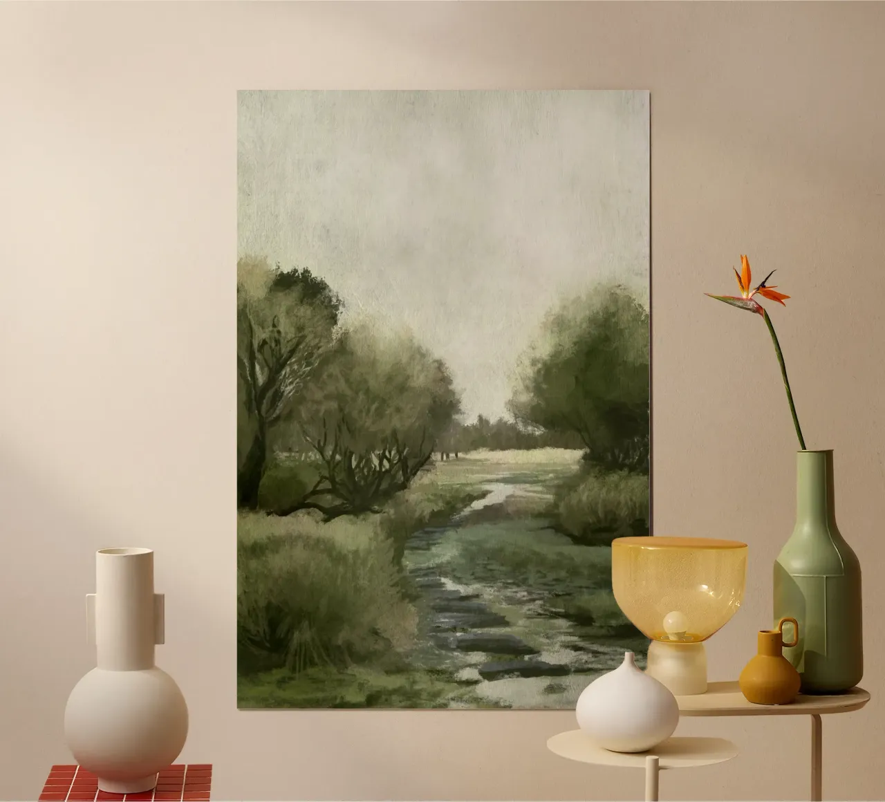 Moor Walk poster with plastic frame by Dan Hobday