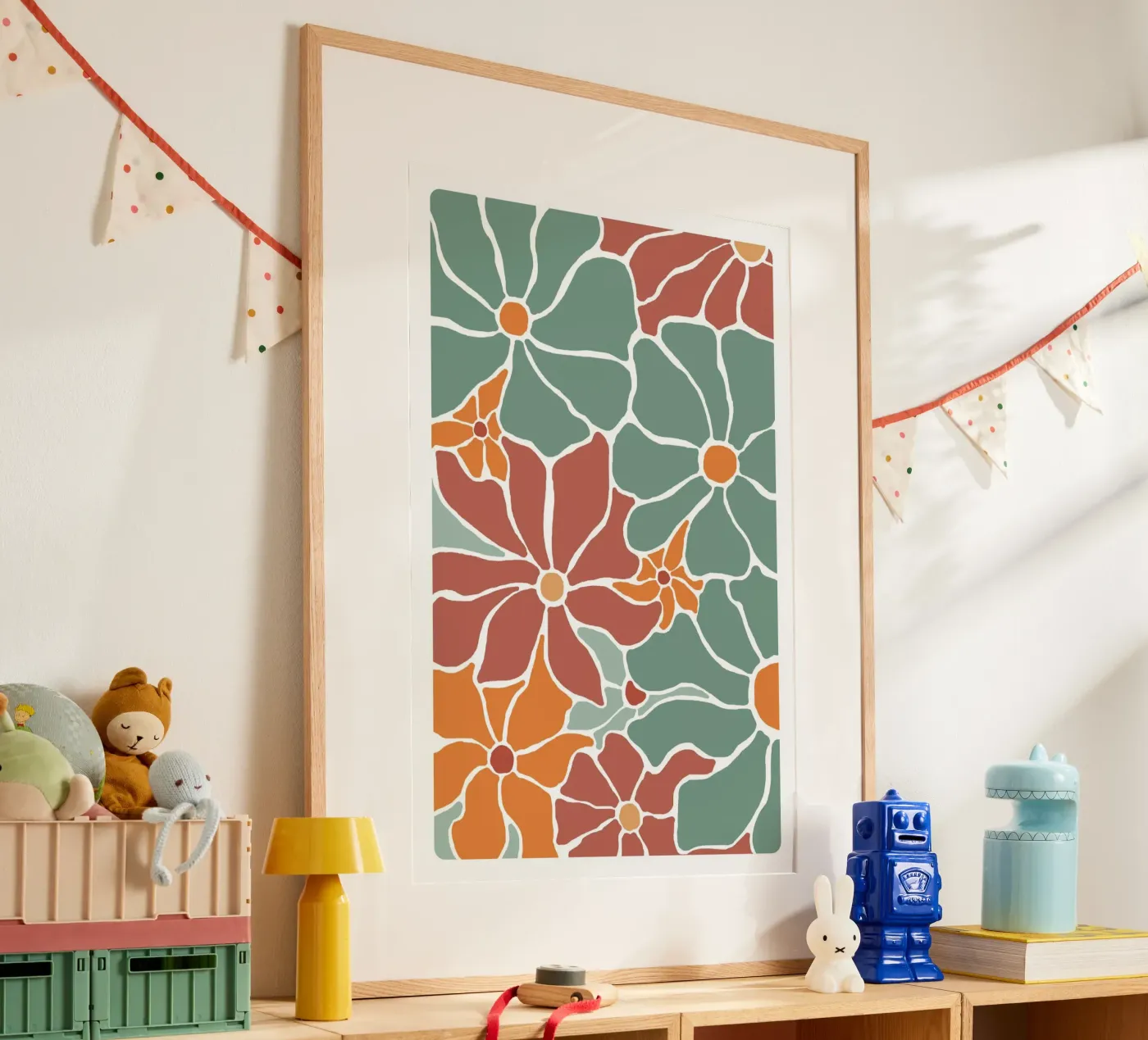 Fleur-vert-1 poster van alexiableu