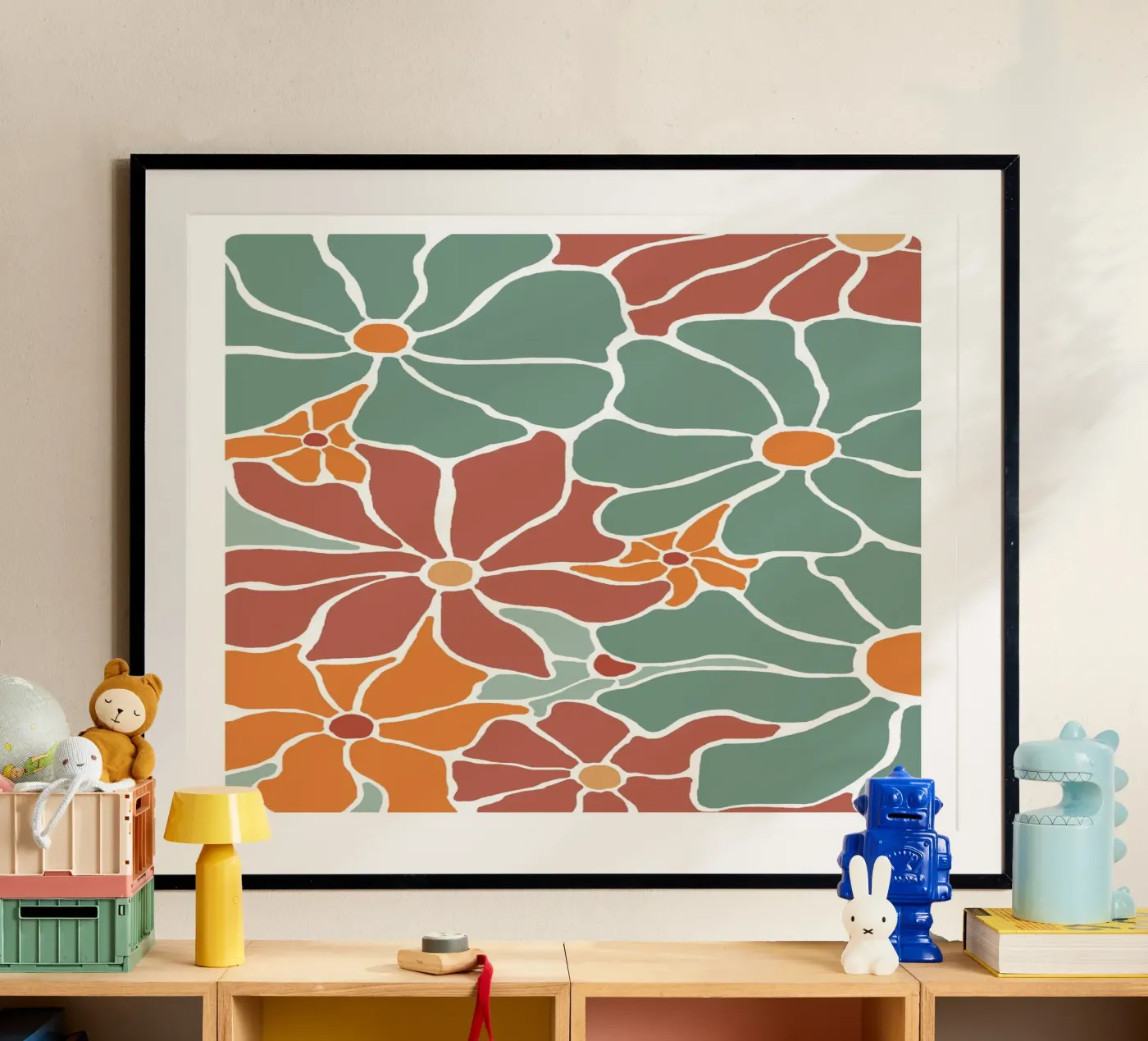 Fleur-vert-1 poster van alexiableu