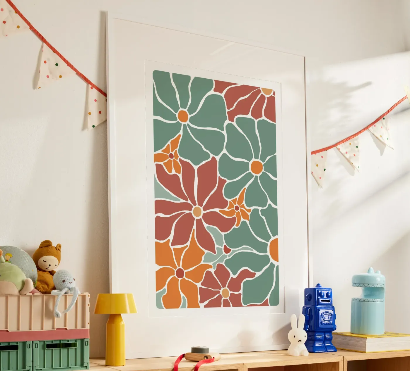 Fleur-vert-1 poster van alexiableu