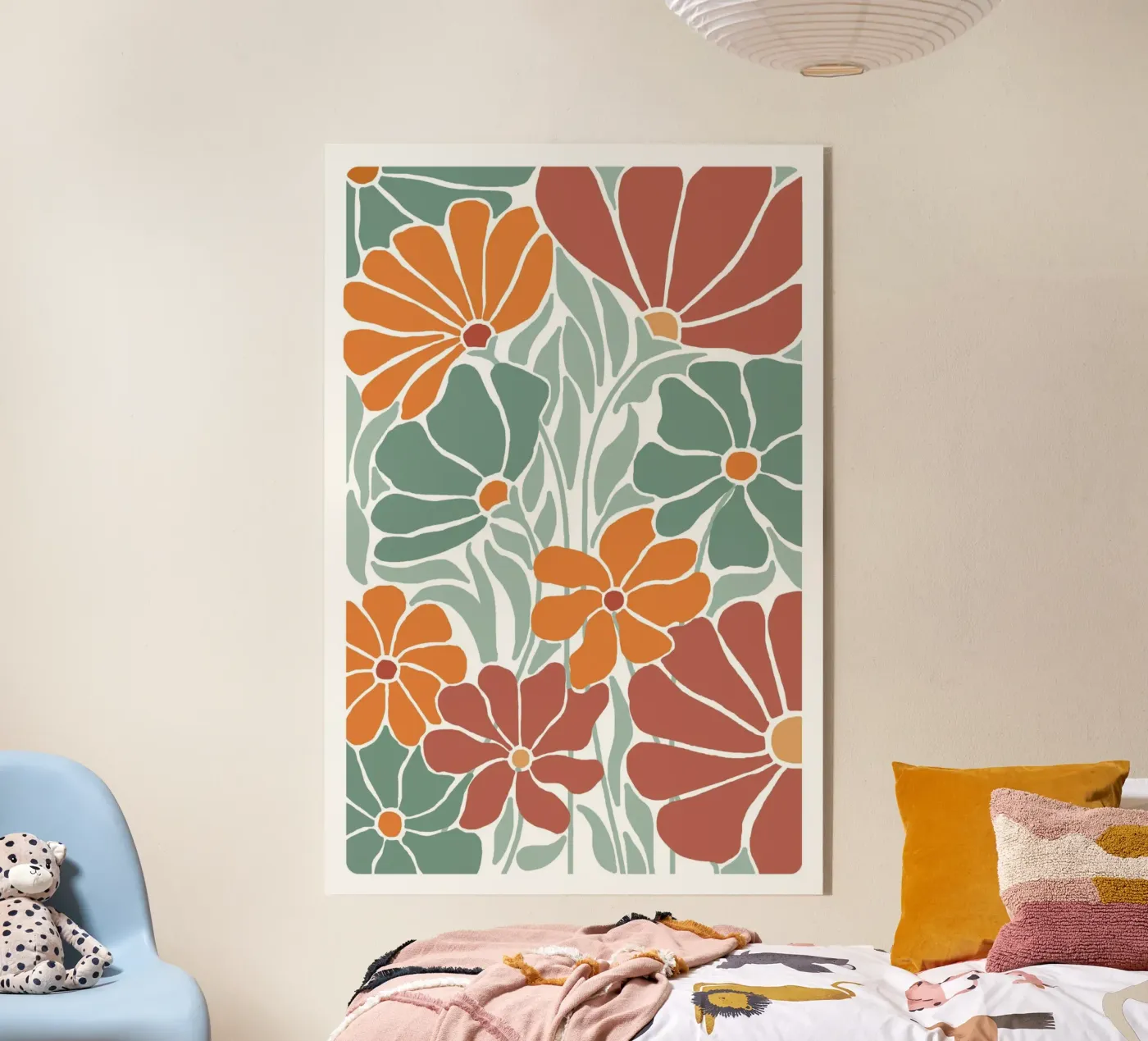 Fleur-vert-2 Acryl-Glas von alexiableu