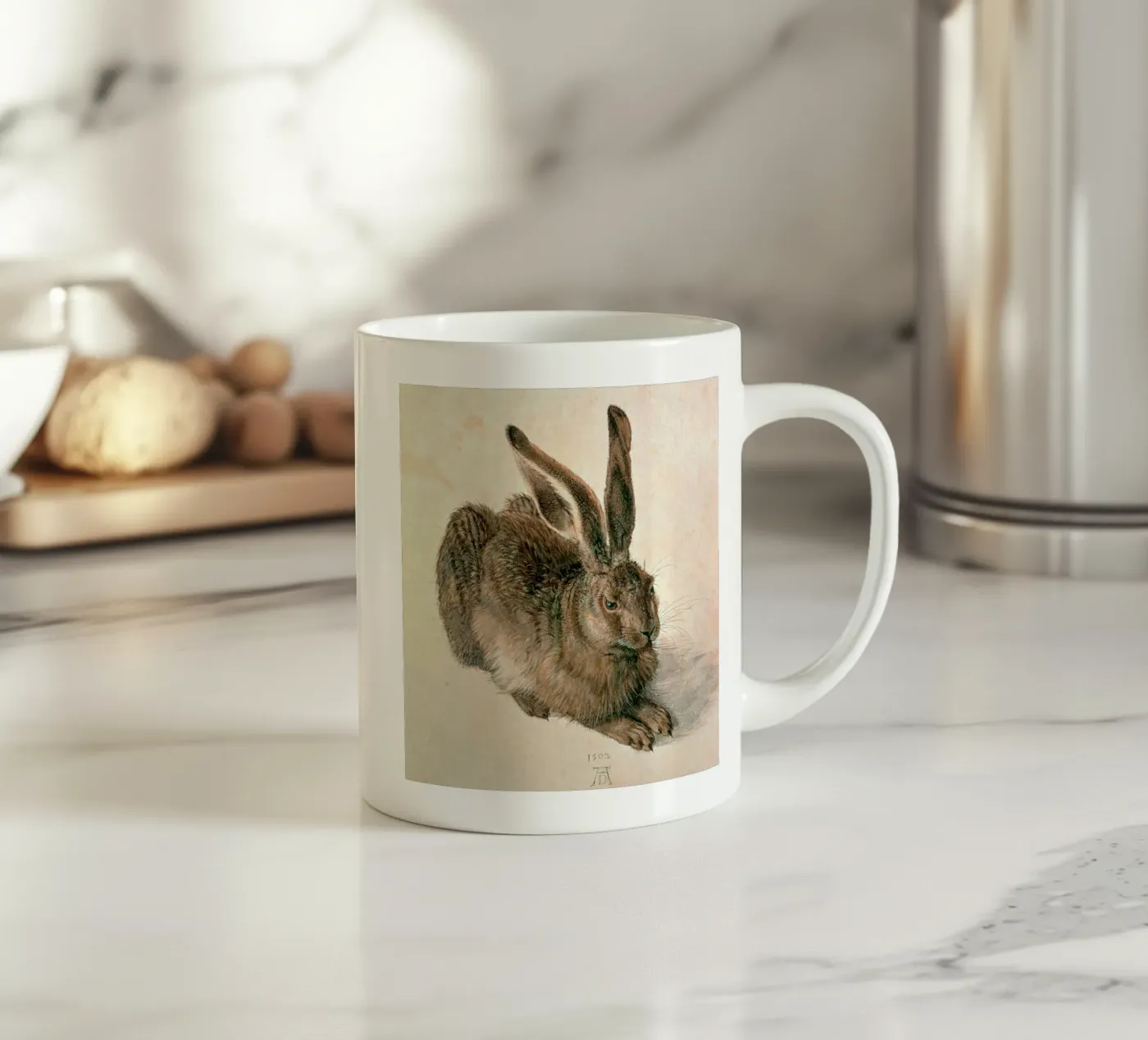 Dürer - Hare ceramic mug by ARTOTHEK
