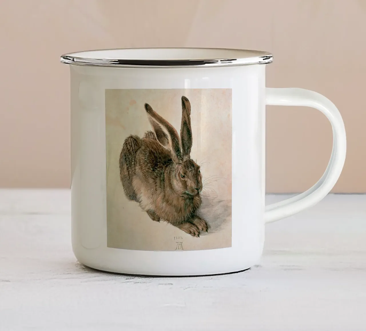 Dürer - Lepre tazza in smalto da ARTOTHEK