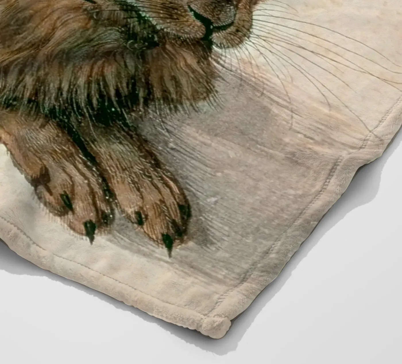 Dürer - Hare fleece blanket by ARTOTHEK