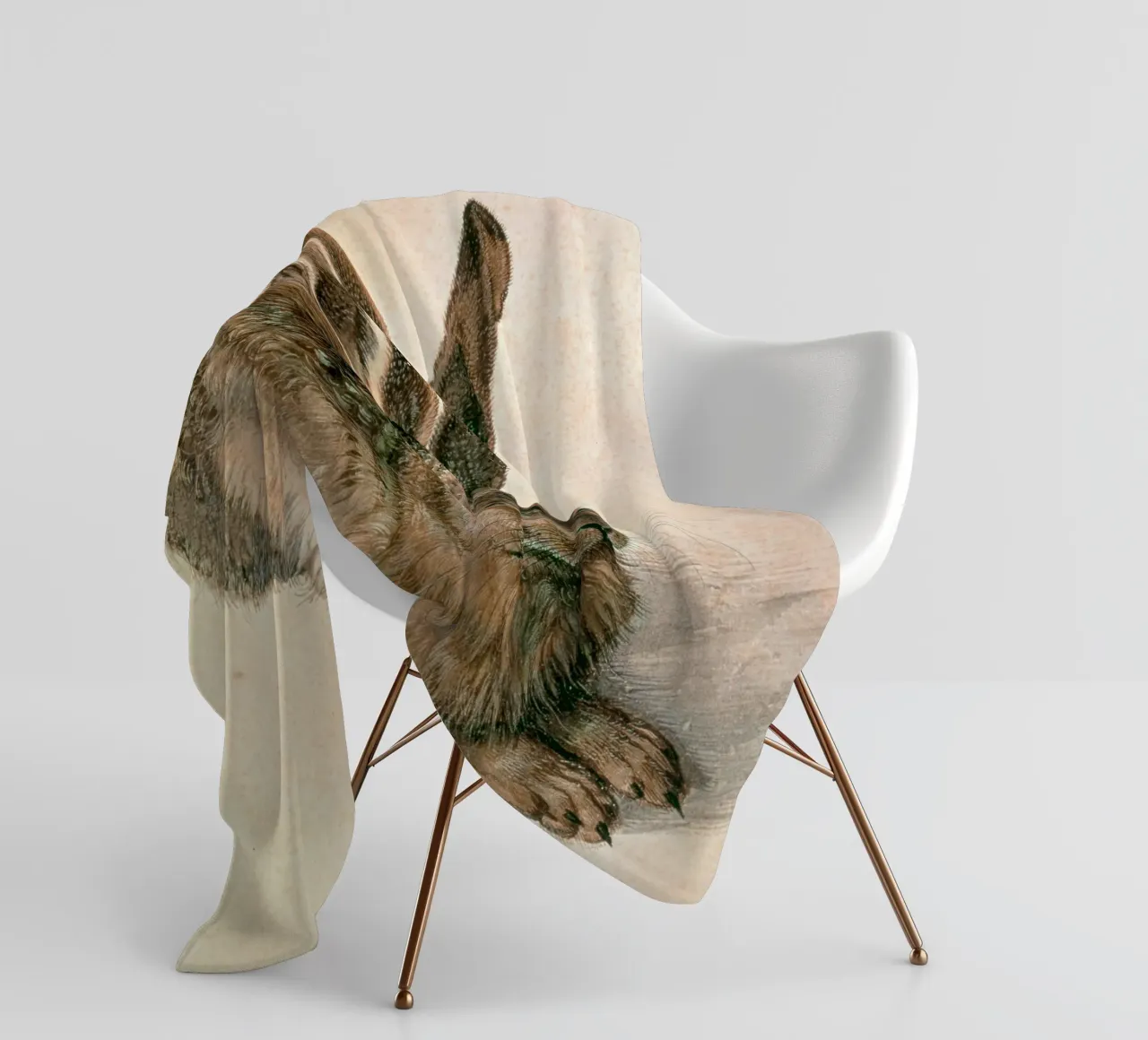 Dürer - Hase Fleecedecke von ARTOTHEK