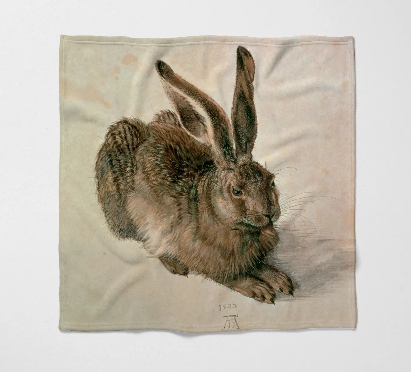 Dürer - Hare fleece blanket by ARTOTHEK