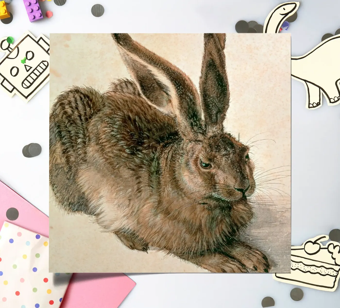 Dürer - Hare sticker sheet by ARTOTHEK