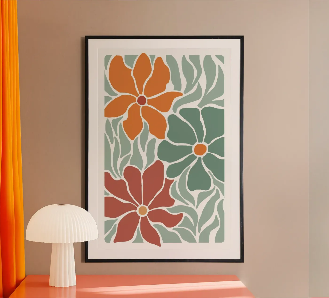 Fleur-vert-3 poster by alexiableu