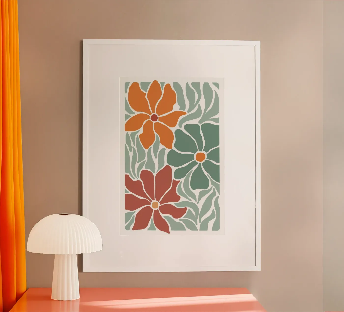 Fleur-vert-3 poster by alexiableu