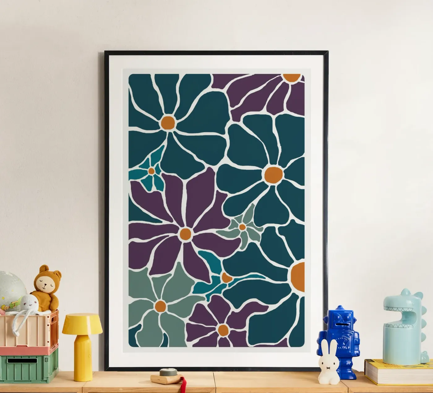 Fleur-violet-1 poster van alexiableu