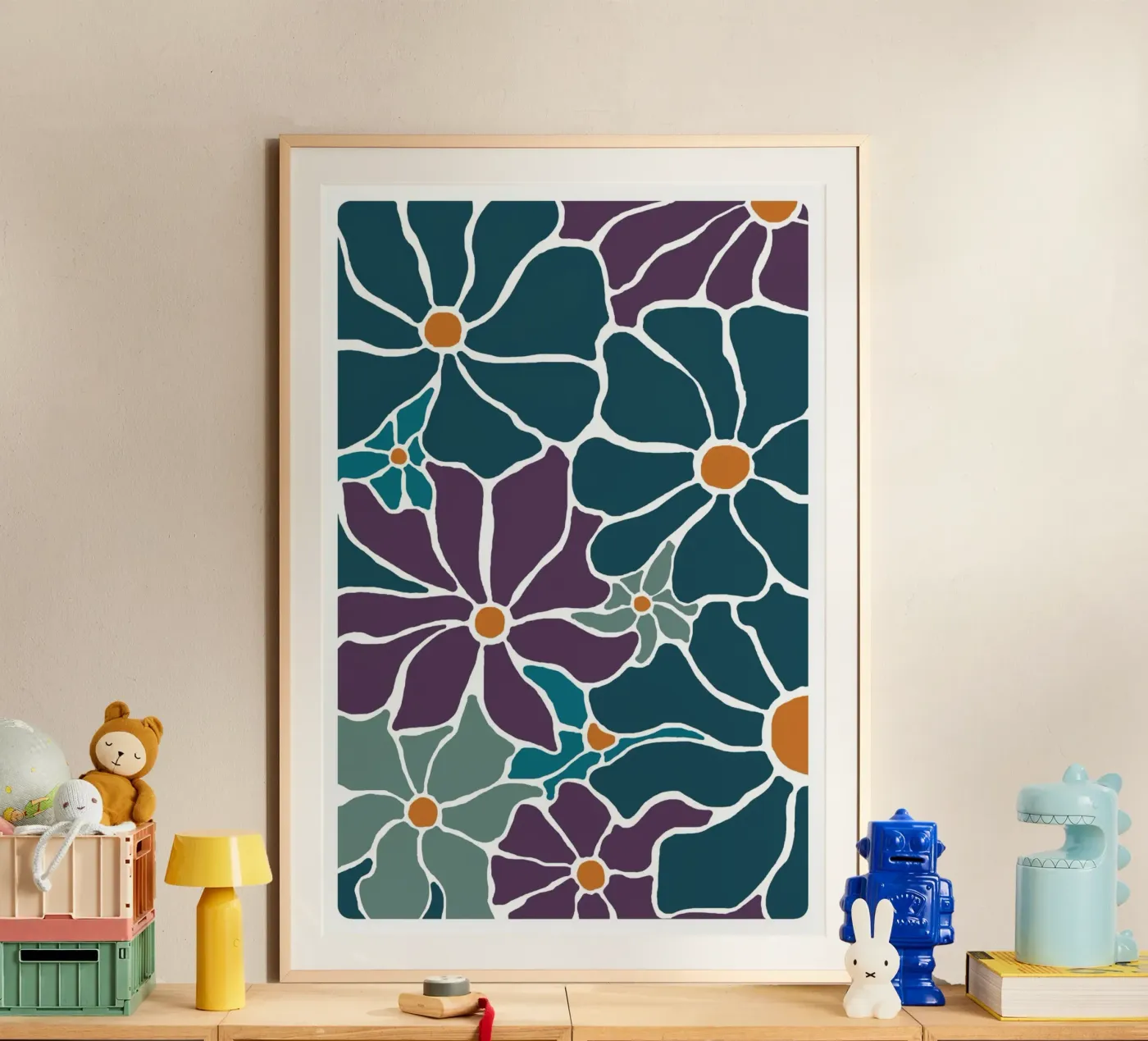 Fleur-violet-1 poster van alexiableu