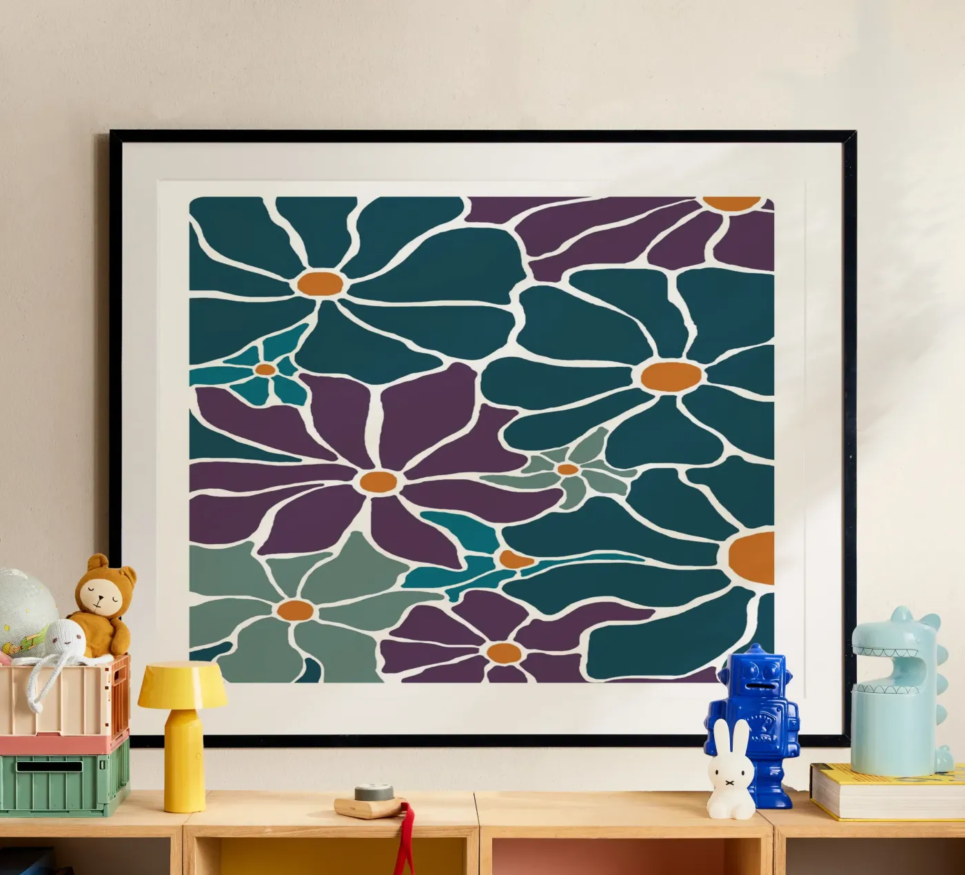 Fleur-violet-1 poster van alexiableu