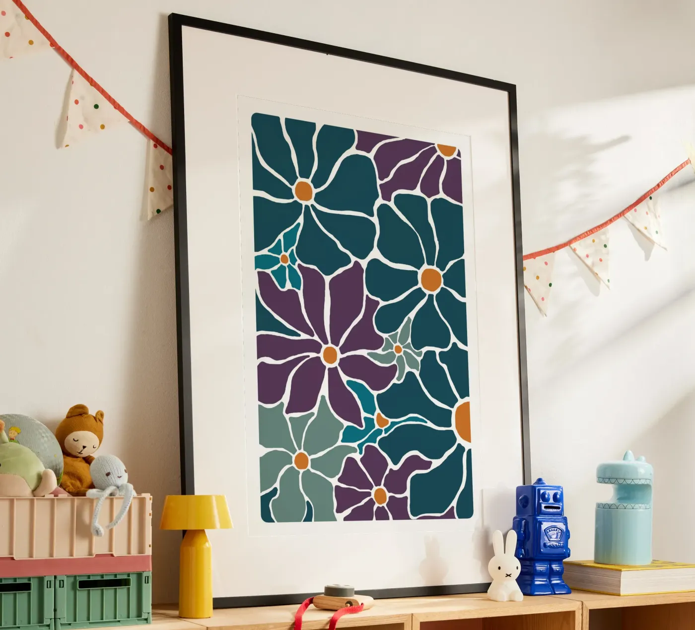 Fleur-violet-1 poster van alexiableu