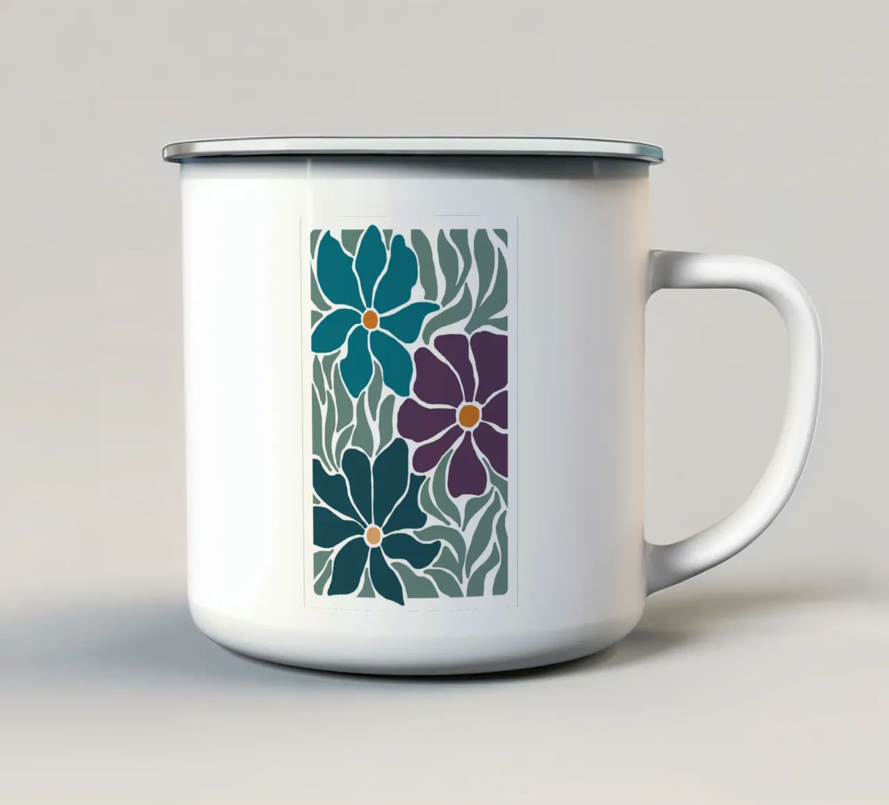 Fleur-violet-2 tazza in smalto da alexiableu