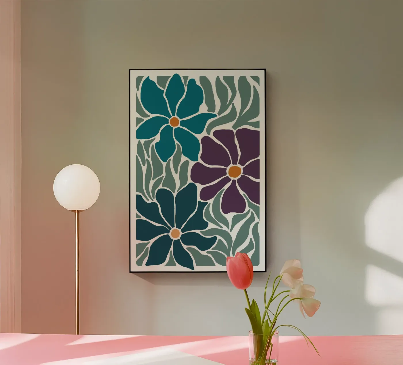 Fleur-violet-2 Acryl-Glas von alexiableu
