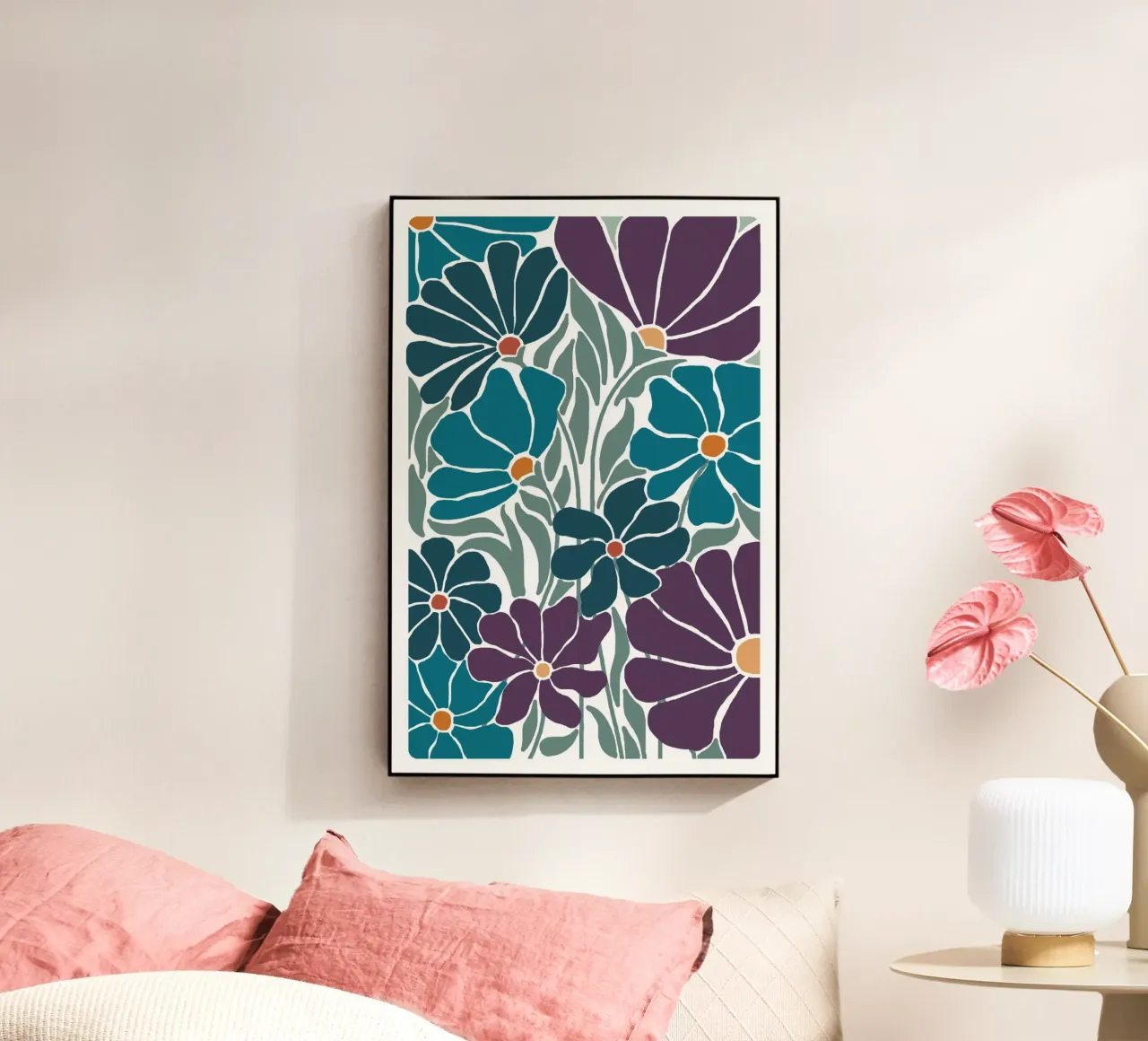 Fleur-violet-3 acryl van alexiableu