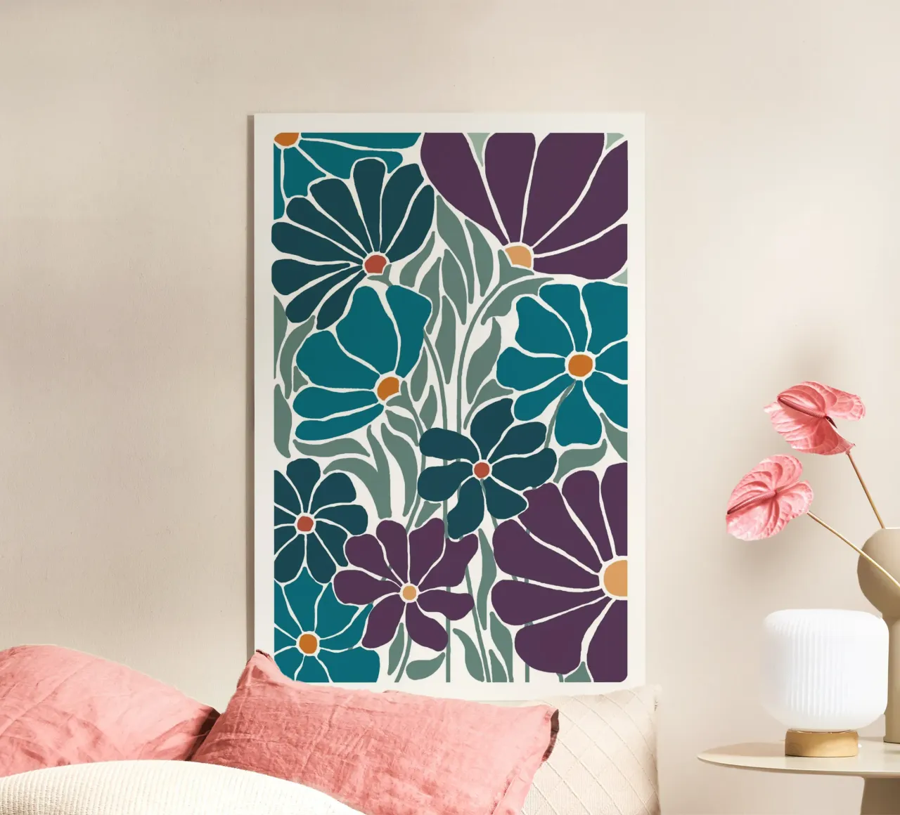 Fleur-violet-3 acryl van alexiableu