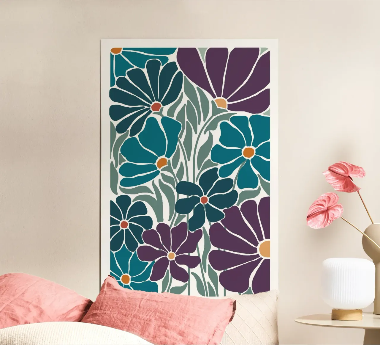 Fleur-violet-3 poster by alexiableu
