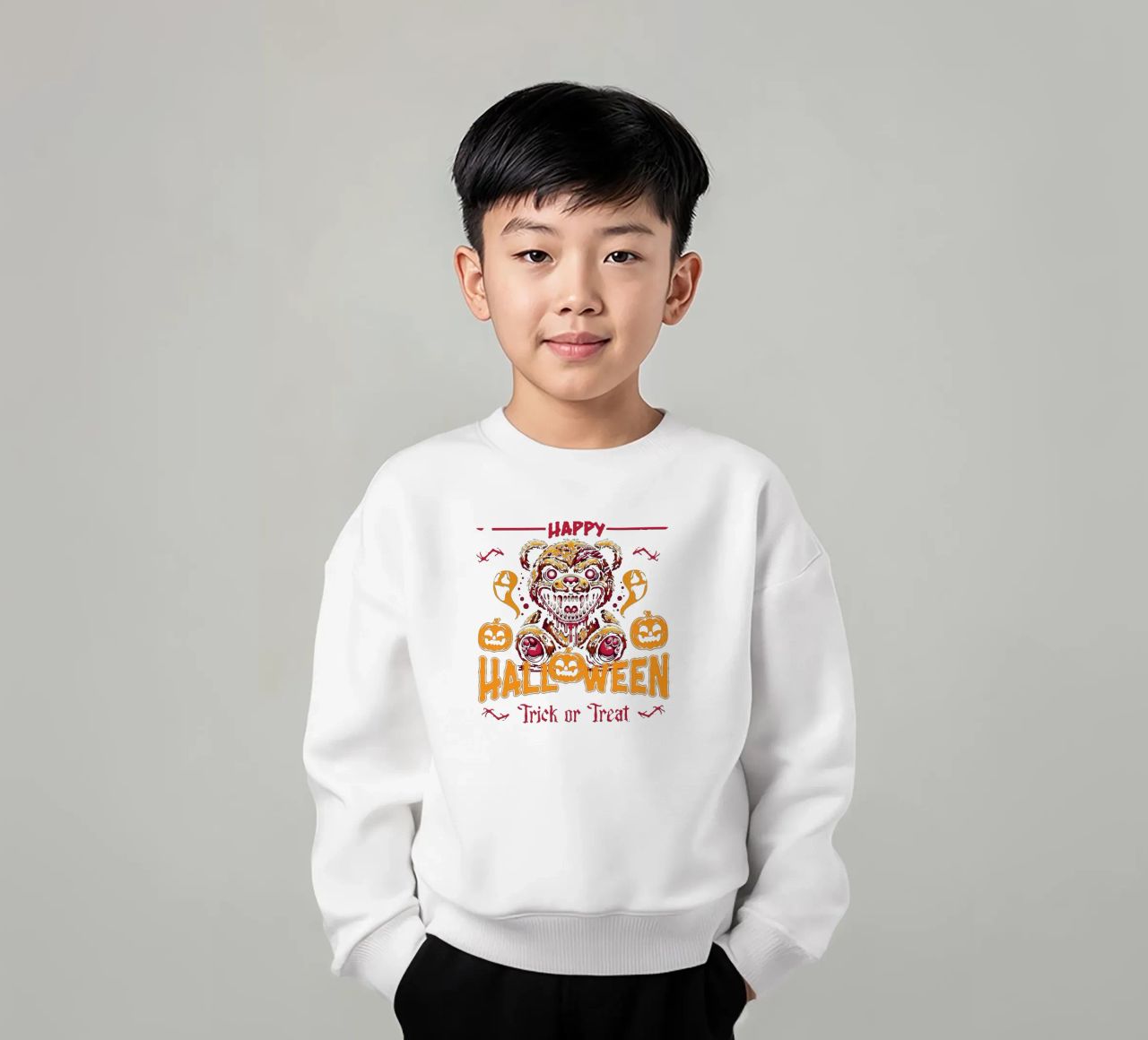 Feliz Halloween sudadera para niño de Gunawan Rb