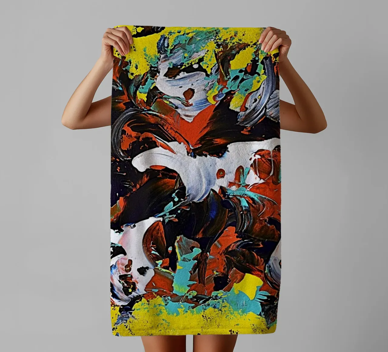 IDEAL GIFT 20 asciugamano da bagno da Thierry Vobmann Abstract painting