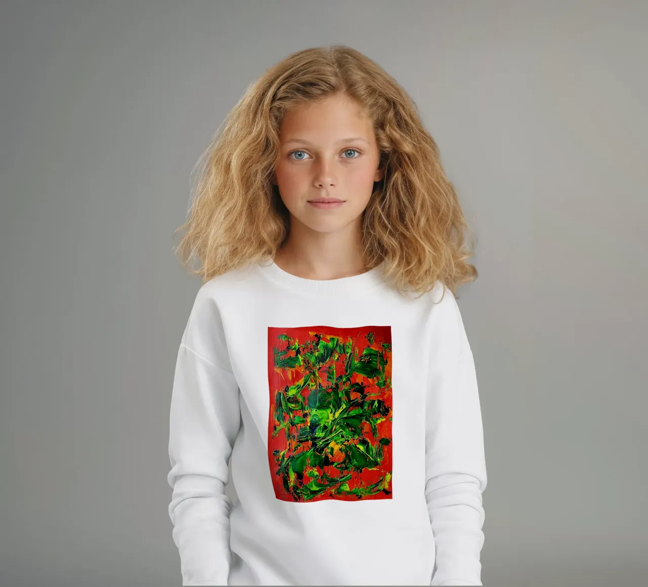 IDEAL GIFT 21 sudadera para niño de Thierry Vobmann Abstract painting