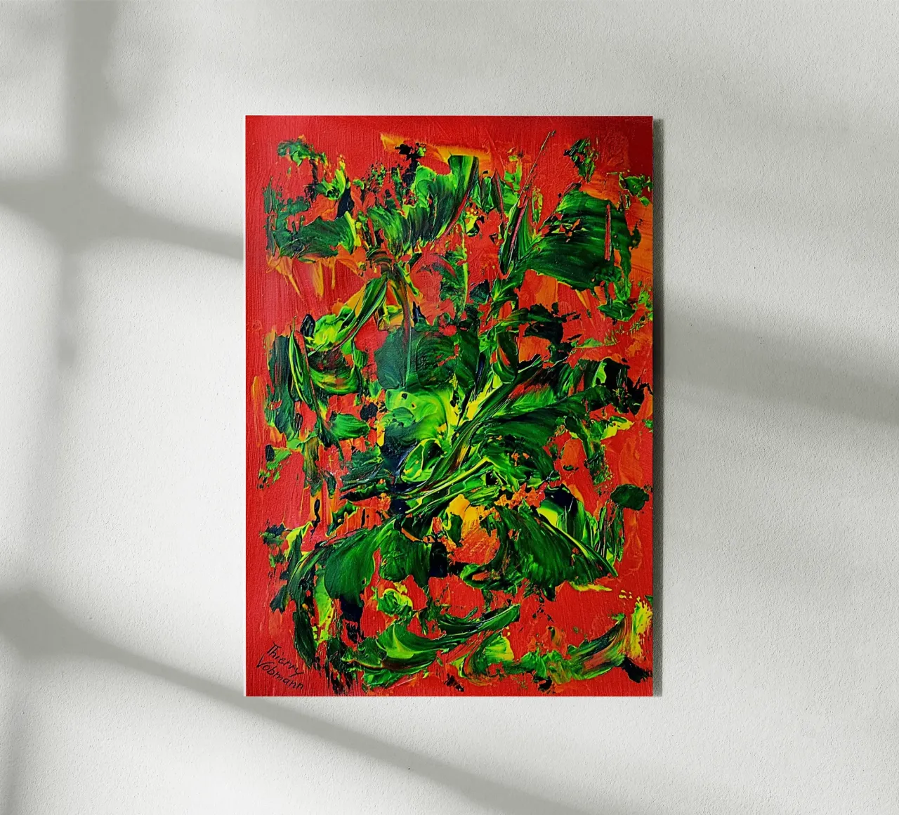 IDEAL GIFT 21 forex plate by Thierry Vobmann Abstract painting