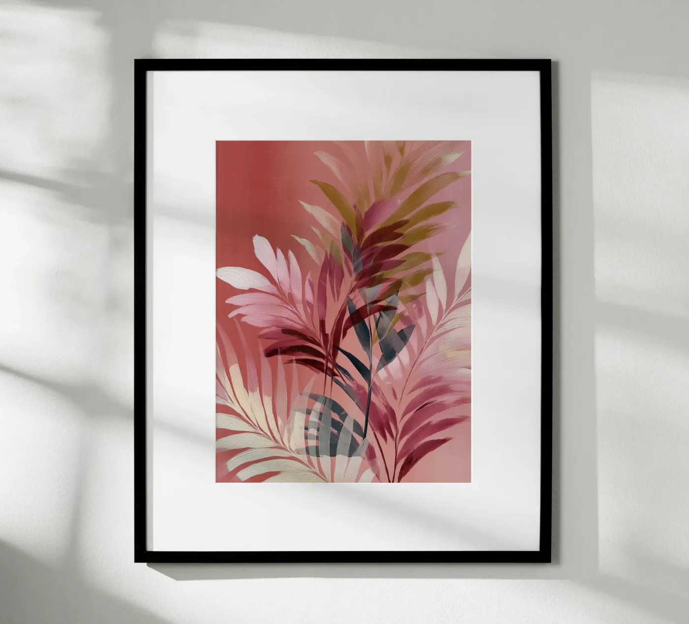 Tropical Palm Leaf poster da Hazia