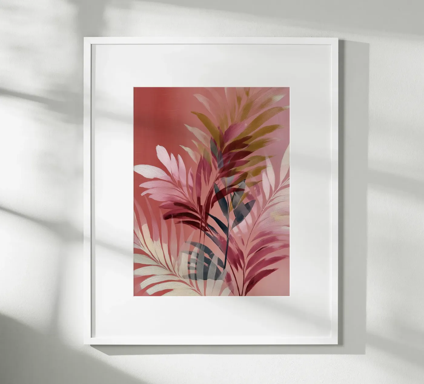Tropical Palm Leaf poster da Hazia