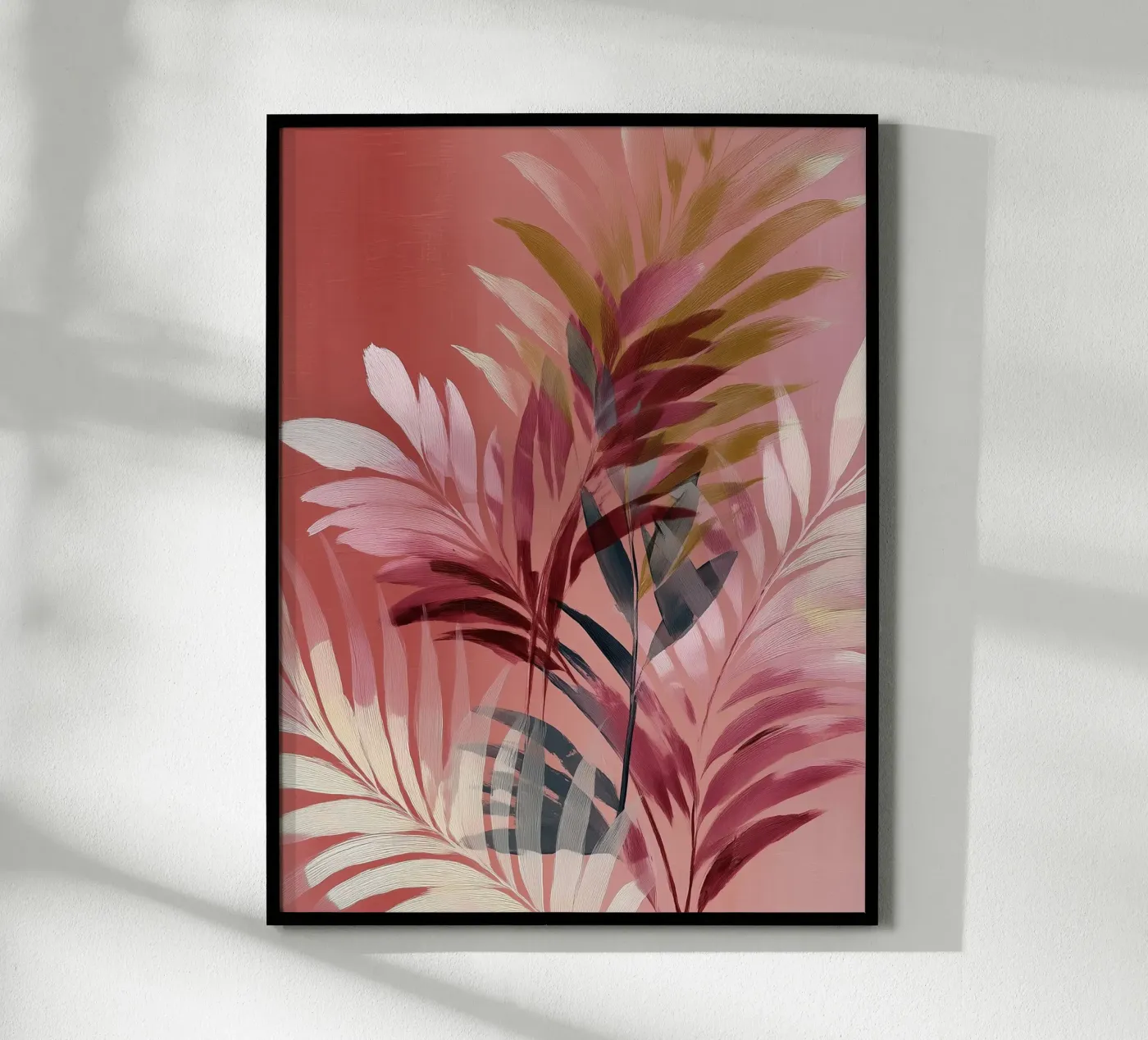 Tropical Palm Leaf poster da Hazia