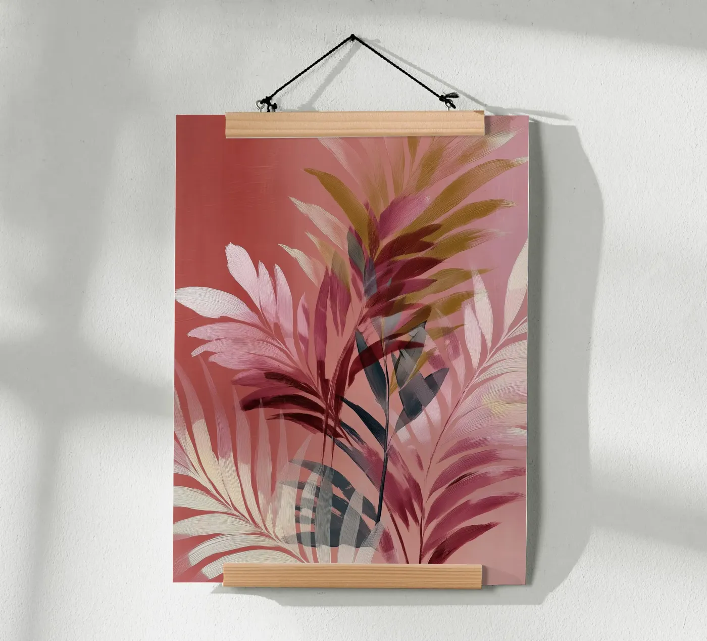 Tropical Palm Leaf poster da Hazia