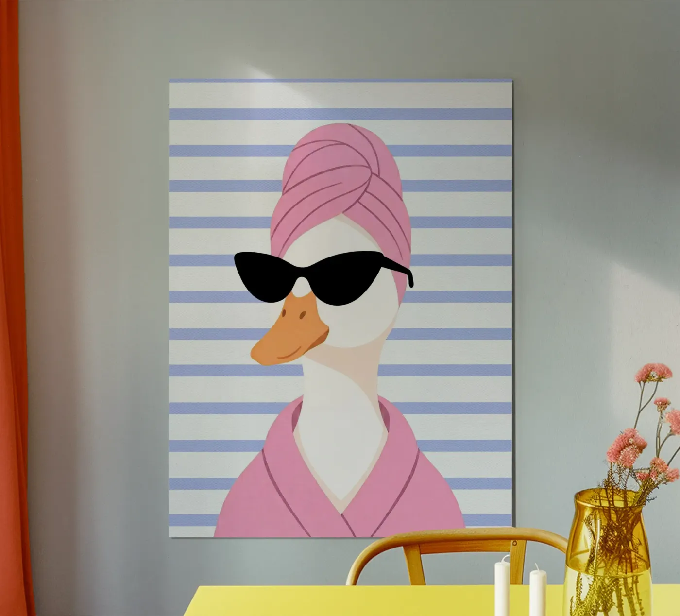 Brutale eend poster van Dopamine prints