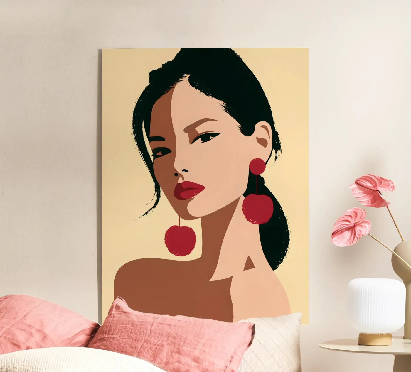 Portrait « Cherry Statement » plexiglas de michi
