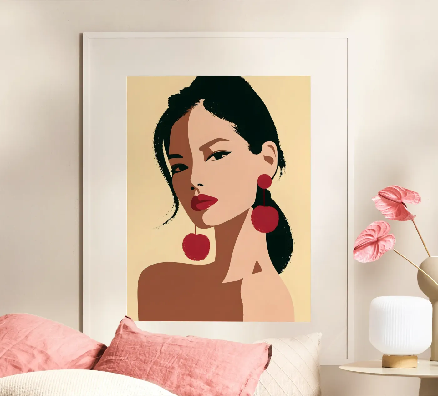 Portrait « Cherry Statement » poster de michi